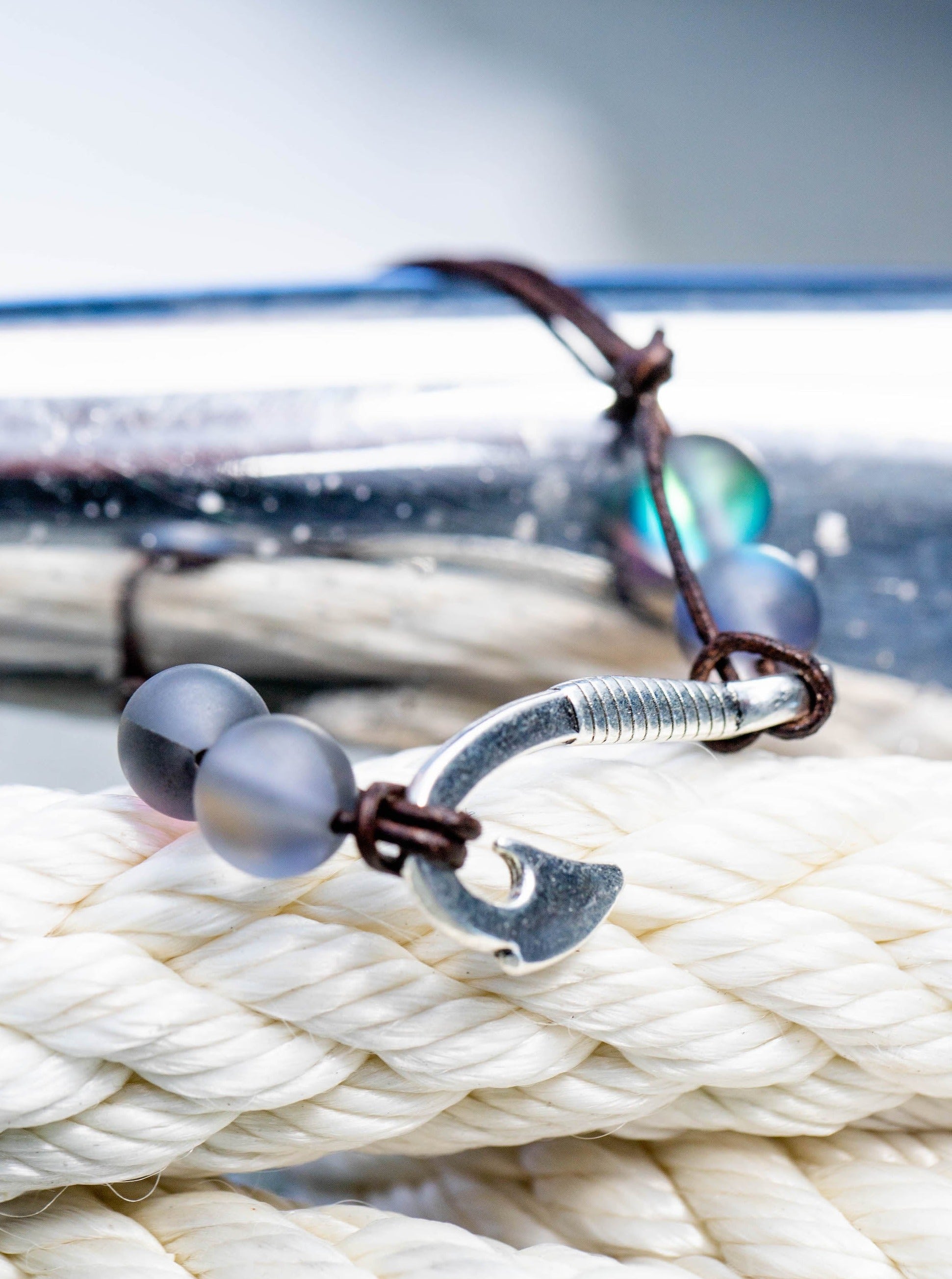 Fish Hook Charm Bracelet – Beneath The Waves Store