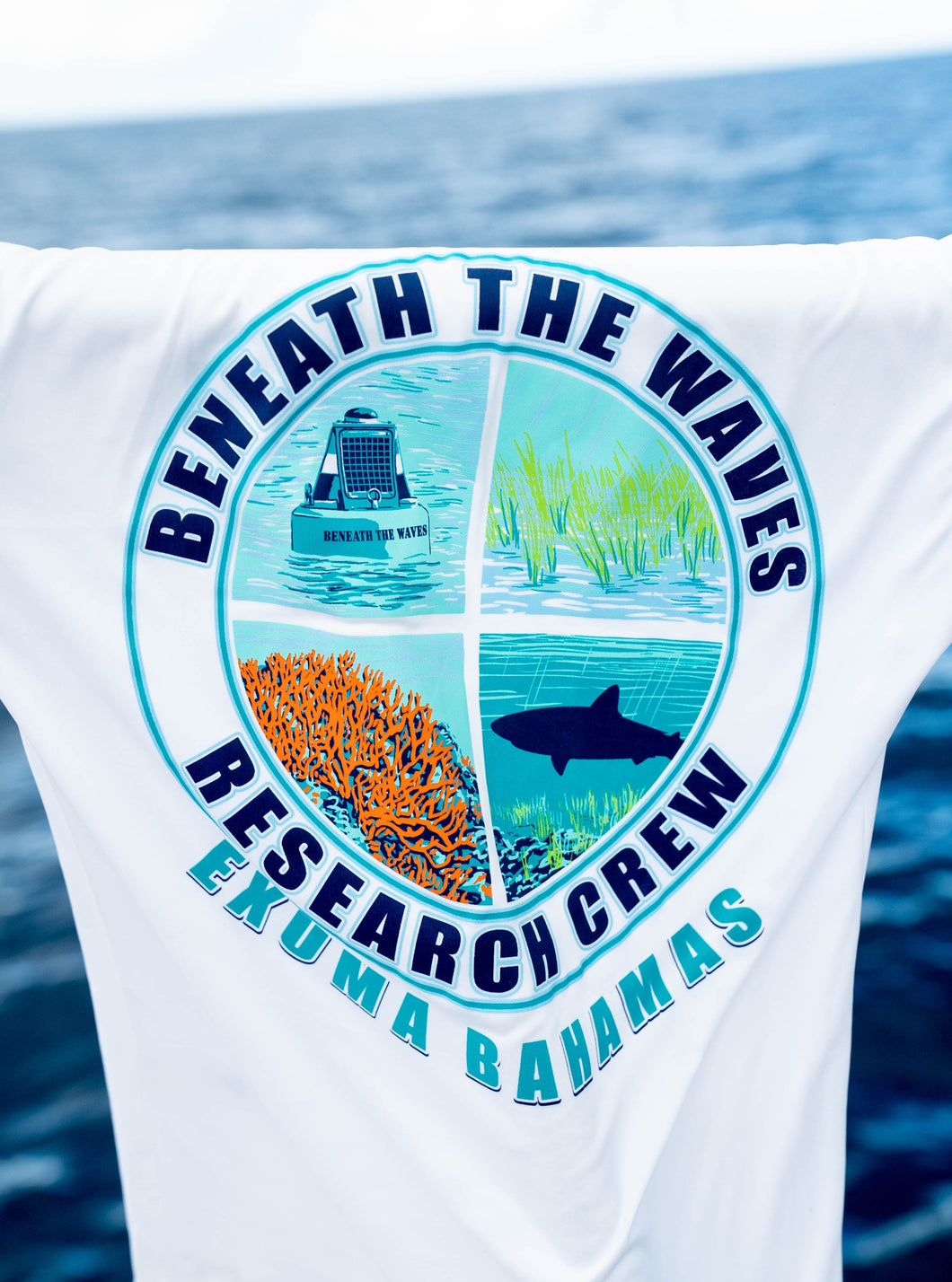Beneath The Waves Campaign Performance Tee - Exuma, Bahamas