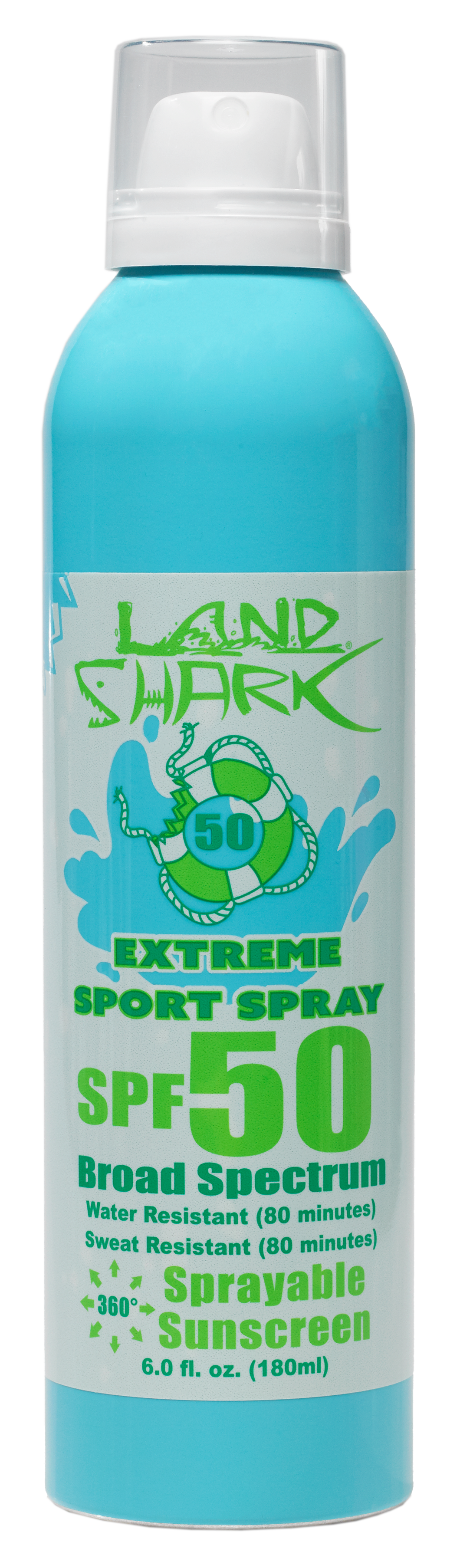 Reef Safe - Land Shark Board Spectrum Continuous Spray SPF50 Extreme Sport 6oz